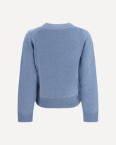 Flowers wool Sweater - LIGHT BLUE | Base Blu