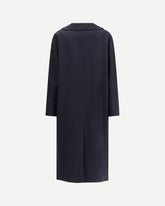 cashmere oversized Coat - BLACK | Base Blu