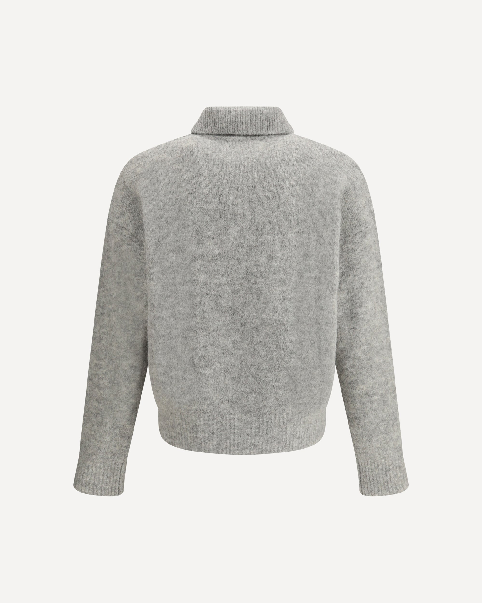 Ami Paris Sweater ポロ　ニット　セーター　グレー AMI PARIS Wool Polo Sweater GREY | Base Blu