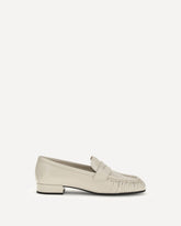 Leather Loafers - CREAM | Base Blu