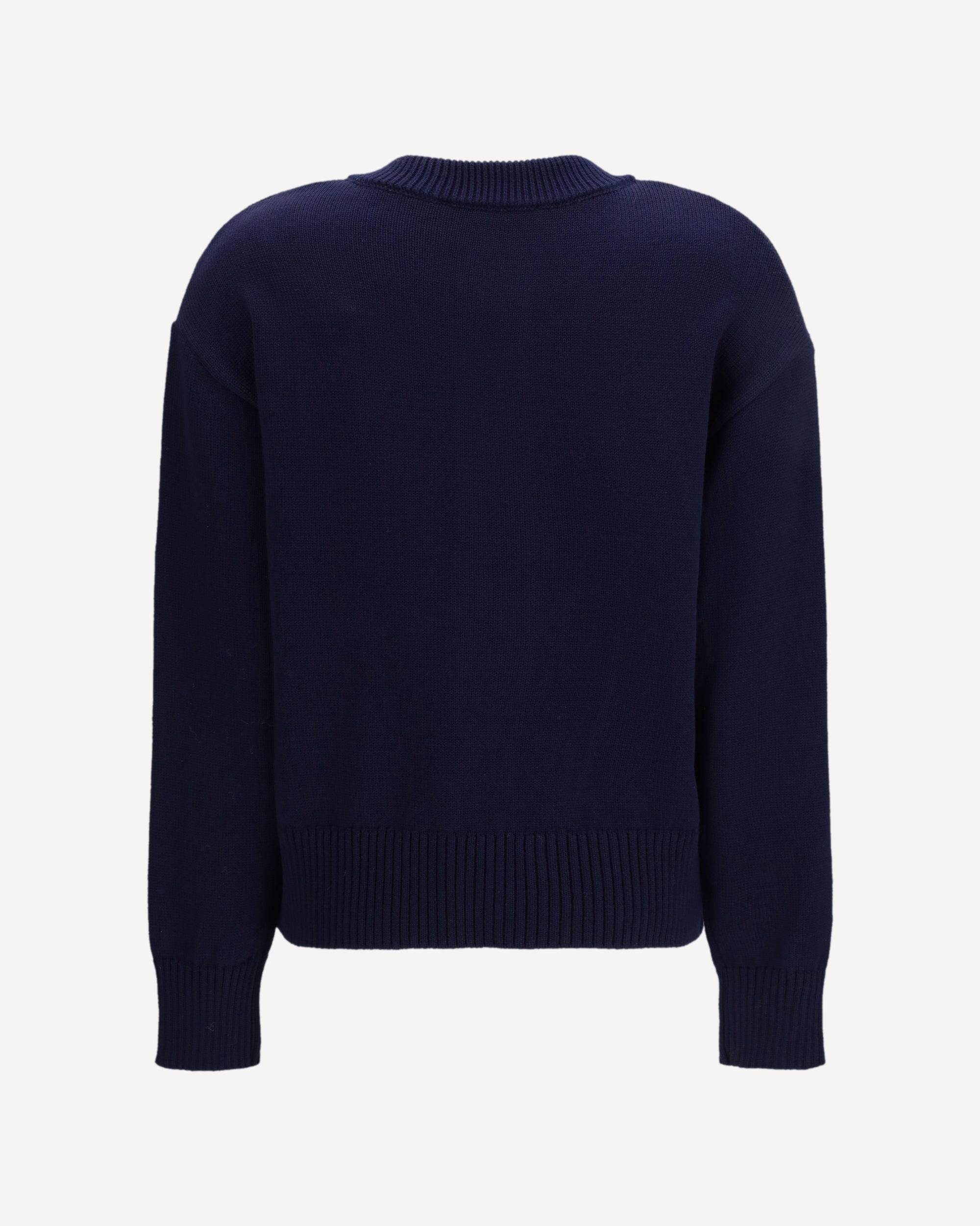 AMI PARIS Crewneck Cardigan BLUE | Base Blu