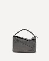 Borsa a Mano Puzzle grande - GRIGIO | Base Blu