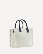 Borsa a Mano La Medusa - CREMA  | Base Blu