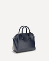 Antigona mini leather Handbag - BLUE | Base Blu