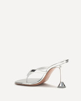 Juliette Thong Sandals - SILVER | Base Blu