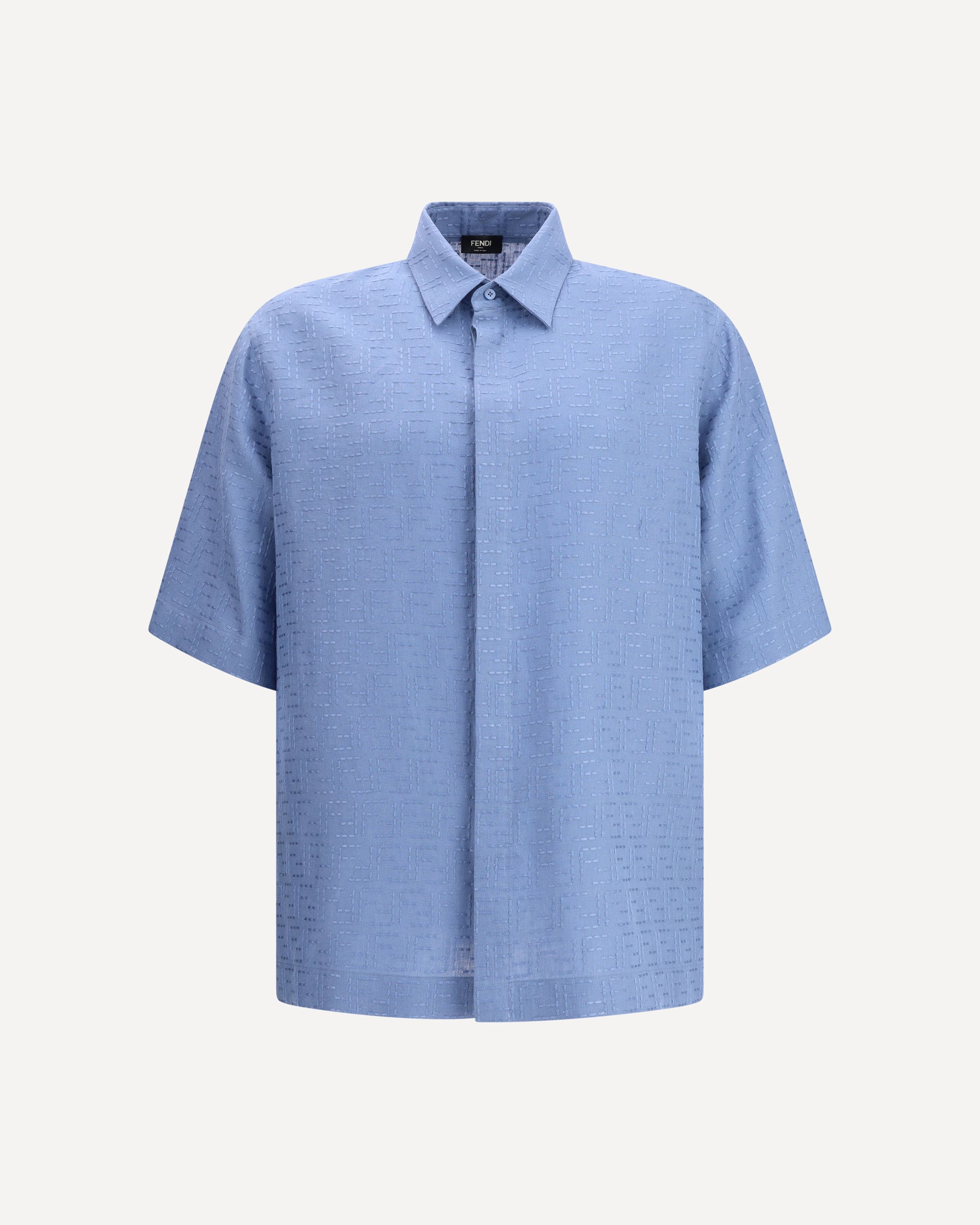 FENDI Linen Shirt LIGHT BLUE | Base Blu