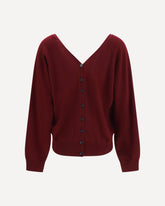 Jiani cashmere Cardigan - BORDEAUX | Base Blu