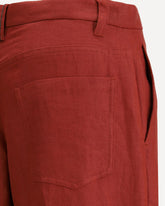 Linen palazzo Pants -  Base Blu