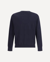 Crew-neck long-sleeve Sweater - BLUE | Base Blu