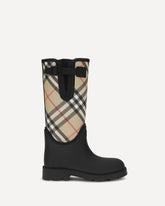 Marsh Stamp Rubber High Boots - BLACK | Base Blu