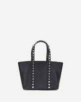 Small Rockstud Tote Bag - BLACK | Base Blu