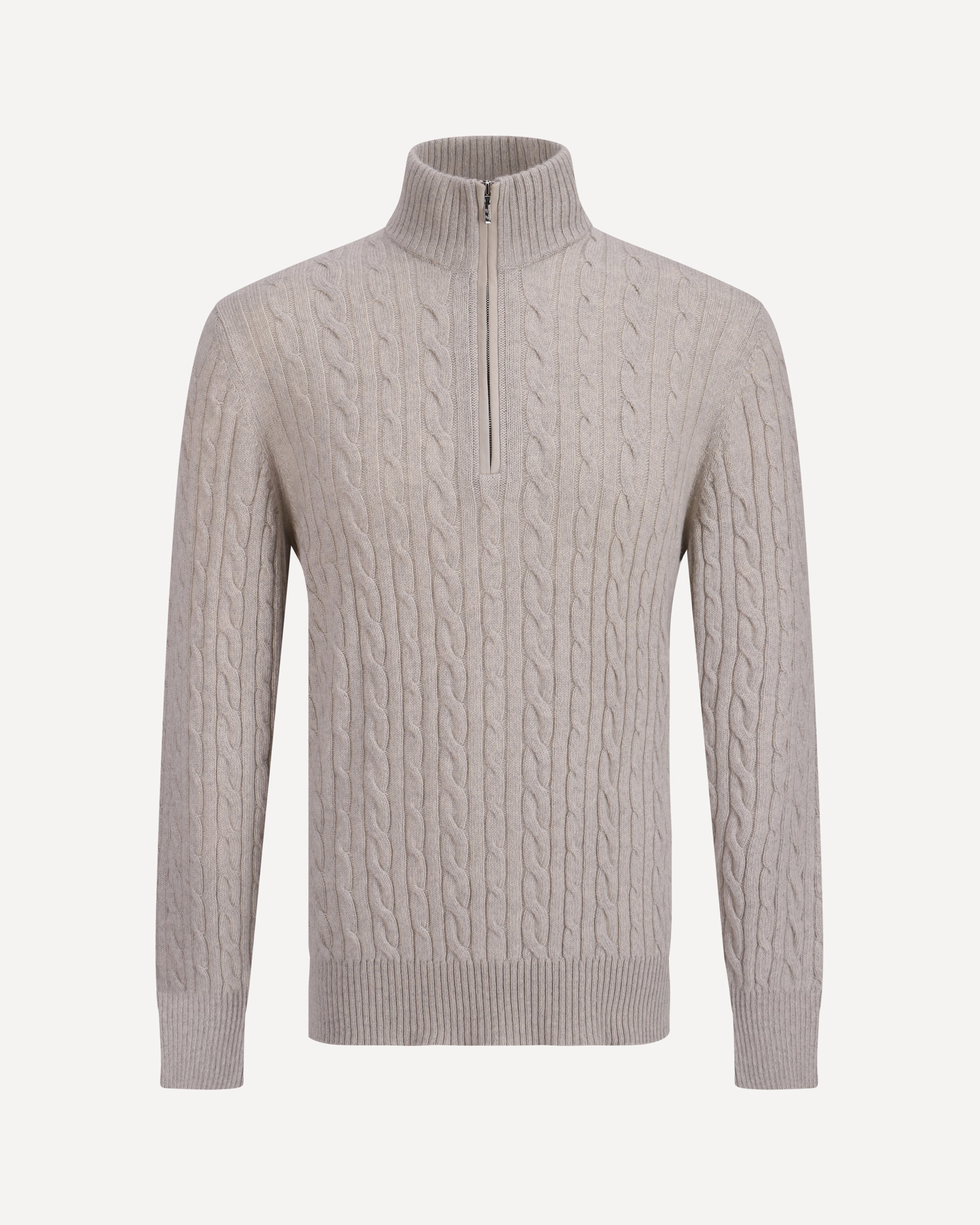LORO PIANA Zip Sweater WHITE | Base Blu LORO PIANA Zip Sweater WHITE | Base Blu