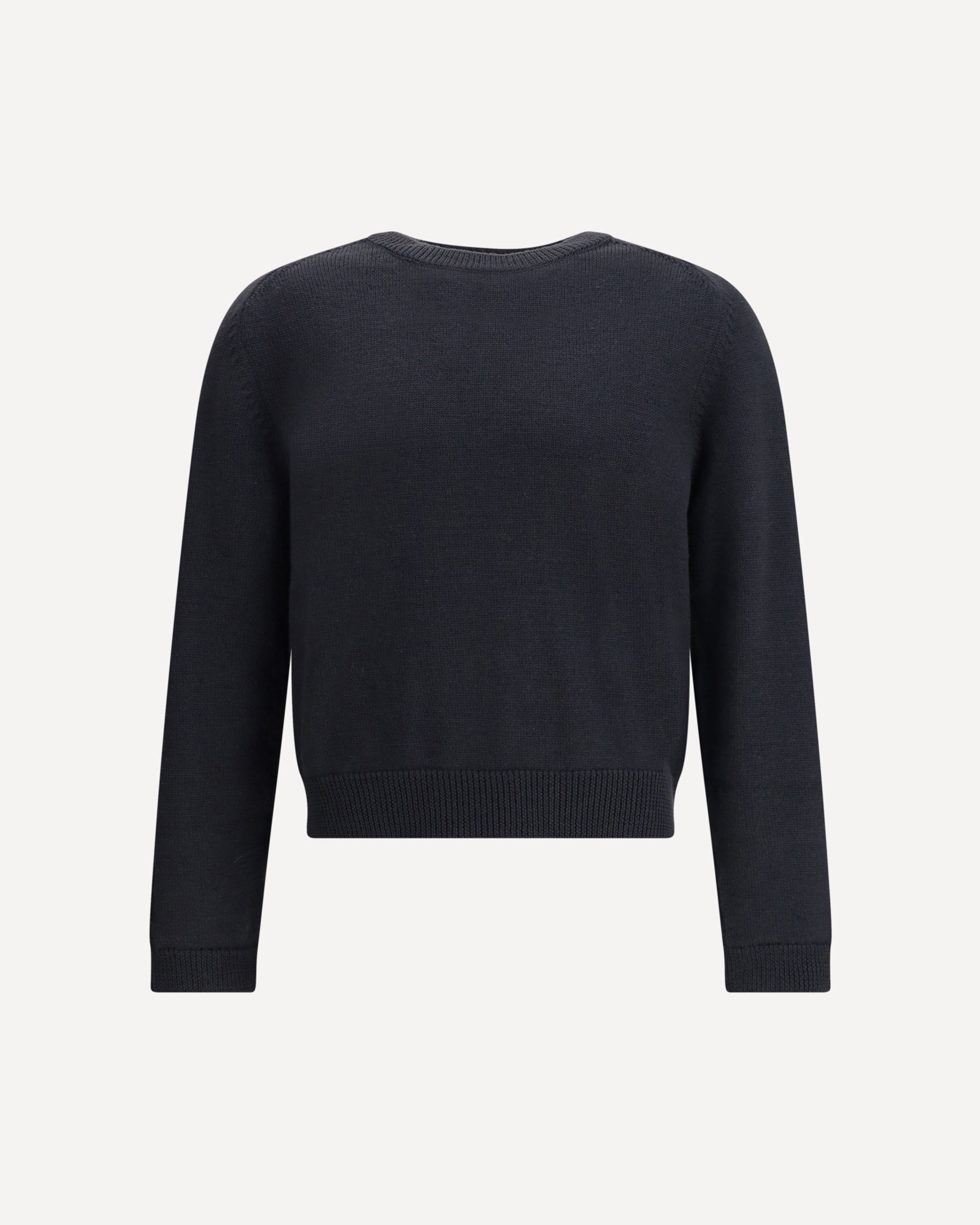 OUR LEGACY True Roundneck in Off Black Rustic Merino BLUE | Base Blu