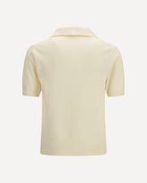 Cotton-blend Polo Shirt - CREAM | Base Blu