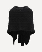 Mantella in cashmere - NERO | Base Blu