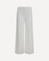 Rerun Zip Sneak Jeans - WHITE | Base Blu