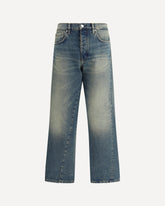 Wide Twist Jeans - BLUE | Base Blu