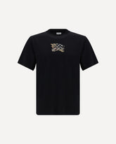 Ribbed crew-neck T-Shirt - BLACK | Base Blu