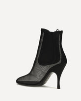 Mesh Chelsea Ankle Boots - BLACK | Base Blu