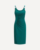 Midi jersey Dress - GREEN | Base Blu