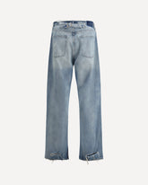 Jeans with back cinch strap - LIGHT BLUE | Base Blu
