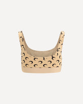 Moon recycled jersey sports Bra - BEIGE | Base Blu