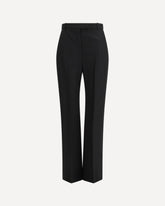 Tailored cotton Trousers - BLACK | Base Blu