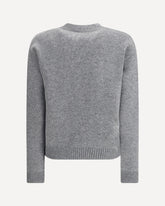 Maglione in Lana con iconico monogramma - GRIGIO | Base Blu