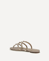 Rockstud slider Sandal - BEIGE | Base Blu