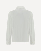 Maglia a maniche lunghe in cotone - BIANCO | Base Blu