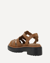 Sandali con suola carrarmato - MARRONE | Base Blu