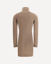 Stretch cashmere mini Dress - BEIGE | Base Blu