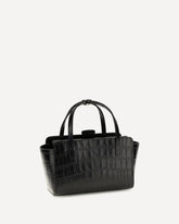 Borsa a Mano Flap piccola - NERO | Base Blu