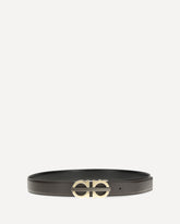 Reversible and adjustable Gancini Belt - BROWN | Base Blu