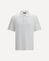 Tremezzo Polo in Sea Island cotton - WHITE | Base Blu