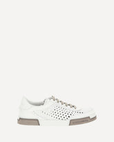 Mesh Panel Sneakers - WHITE | Base Blu