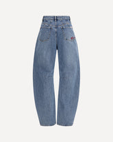 Barrel Leg Jeans - BLUE | Base Blu