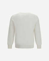 Cotton Sweater - WHITE | Base Blu
