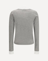 Long-sleeved cotton T-shirt - GREY | Base Blu