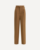 High-waist trousers - BROWN | Base Blu