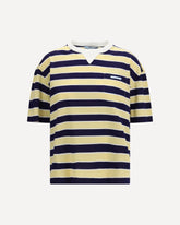 Striped filo di Scozia T-shirt - YELLOW | Base Blu