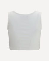 Orb embroidered Top - WHITE | Base Blu