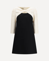 Short Crepe Couture Dress - BLACK | Base Blu