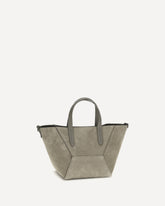 Suede Shoulder Bag - BROWN | Base Blu