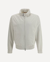 High-collar Jacket - WHITE | Base Blu