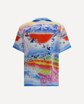 Teacher Butterfly Landscape short sleeves Shirt - MULTICOLOUR | Base Blu