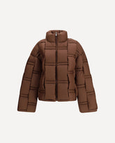 Zip-up Down Jacket - BROWN | Base Blu