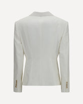 Double-breasted Blazer - WHITE | Base Blu