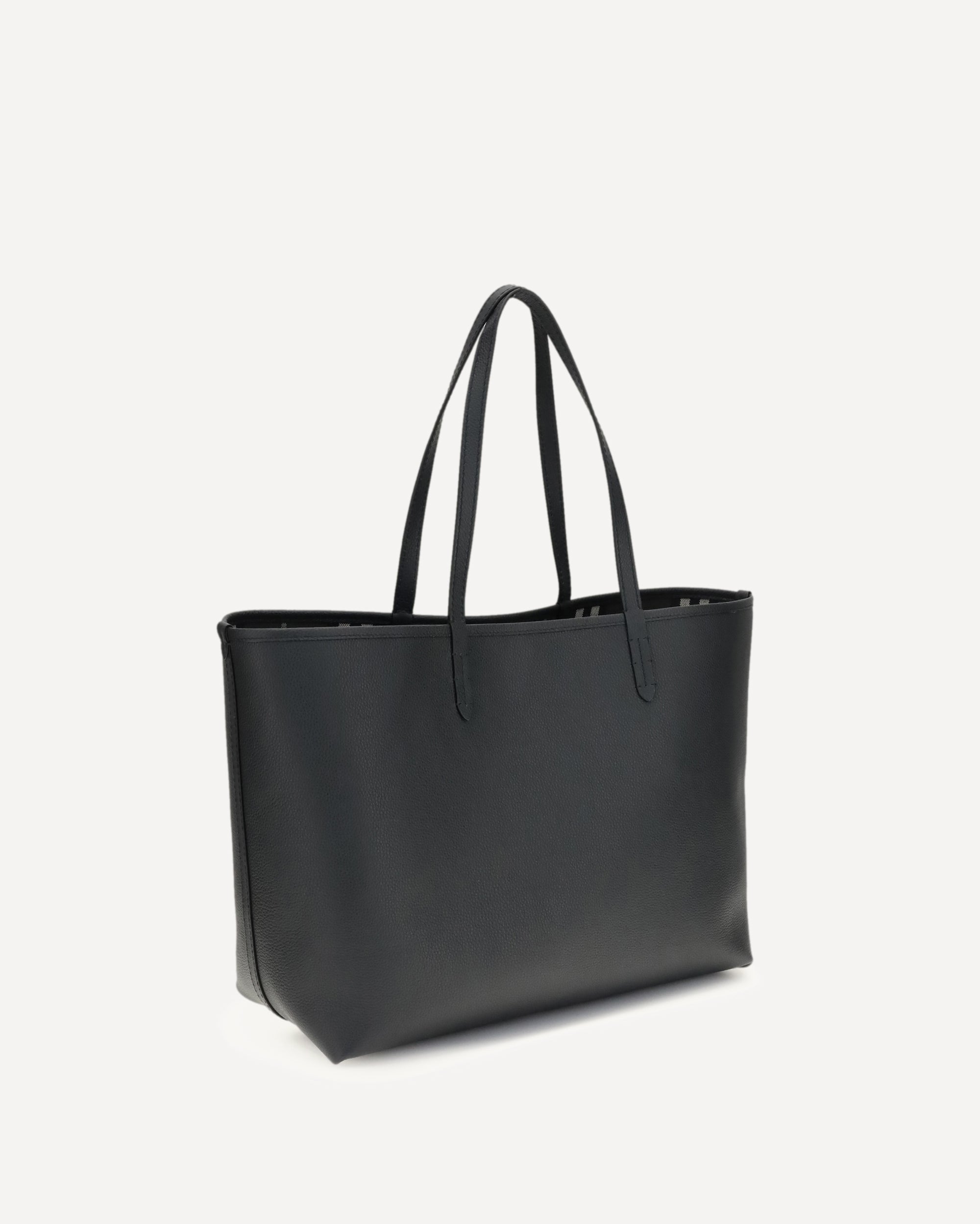BURBERRY Reversible medium Bloomsbury Tote Bag BLACK | Base Blu