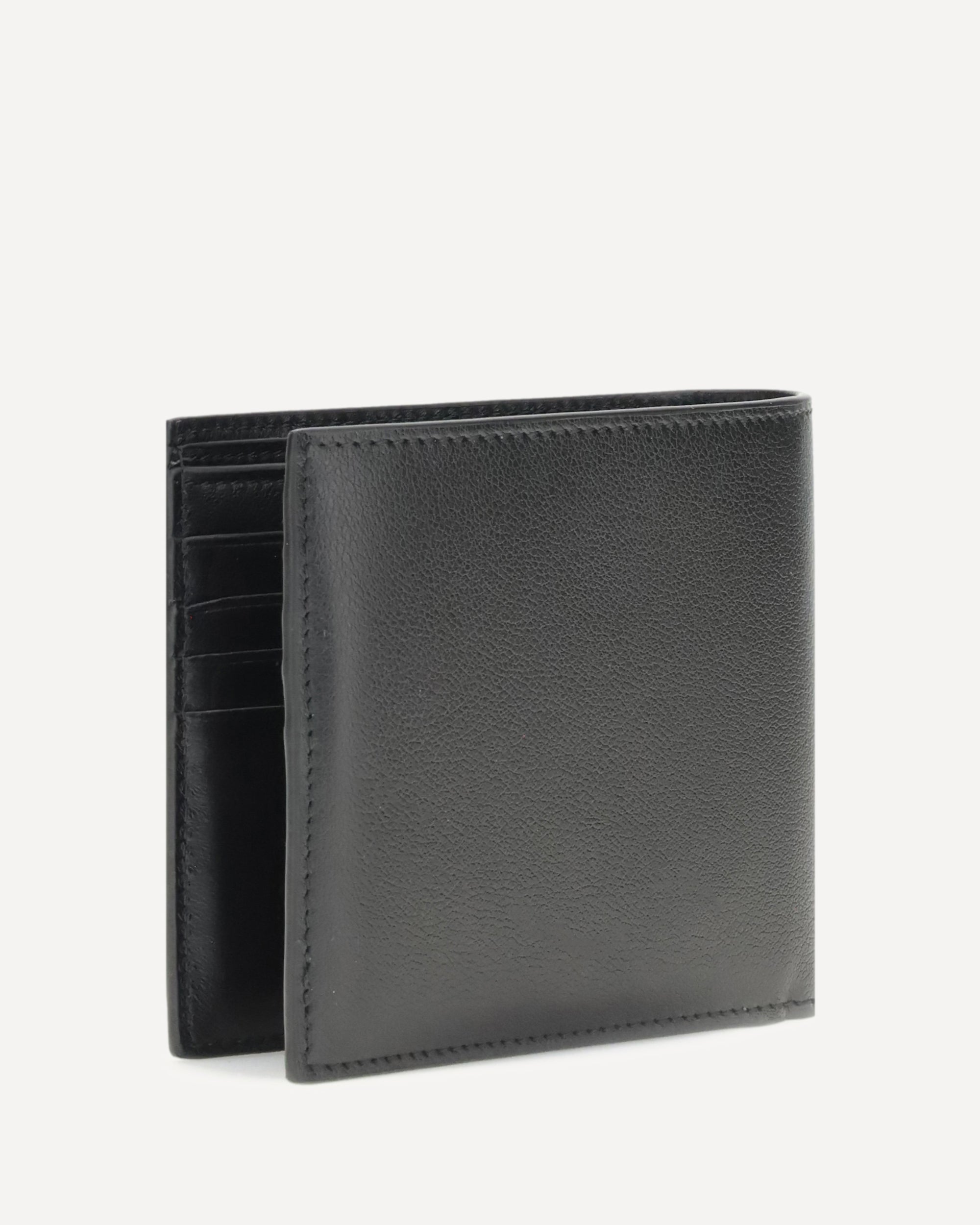 BALENCIAGA Logo plaque Wallet BLACK | Base Blu